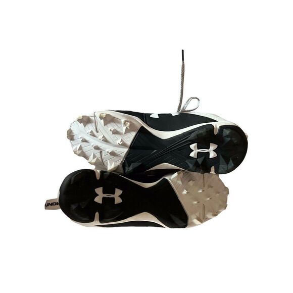 Under Armour Mens Leadoff Low RM 3022071-001 Black Baseball Cleats Shoes Size 7 - Picture 8 of 11
